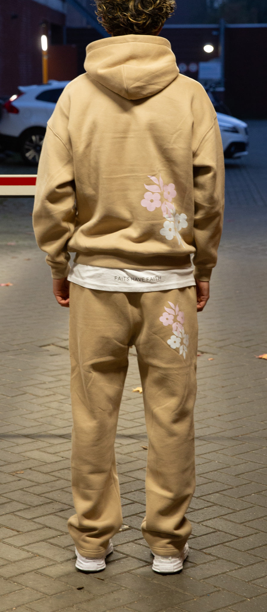 Logo Hoodie Beige
