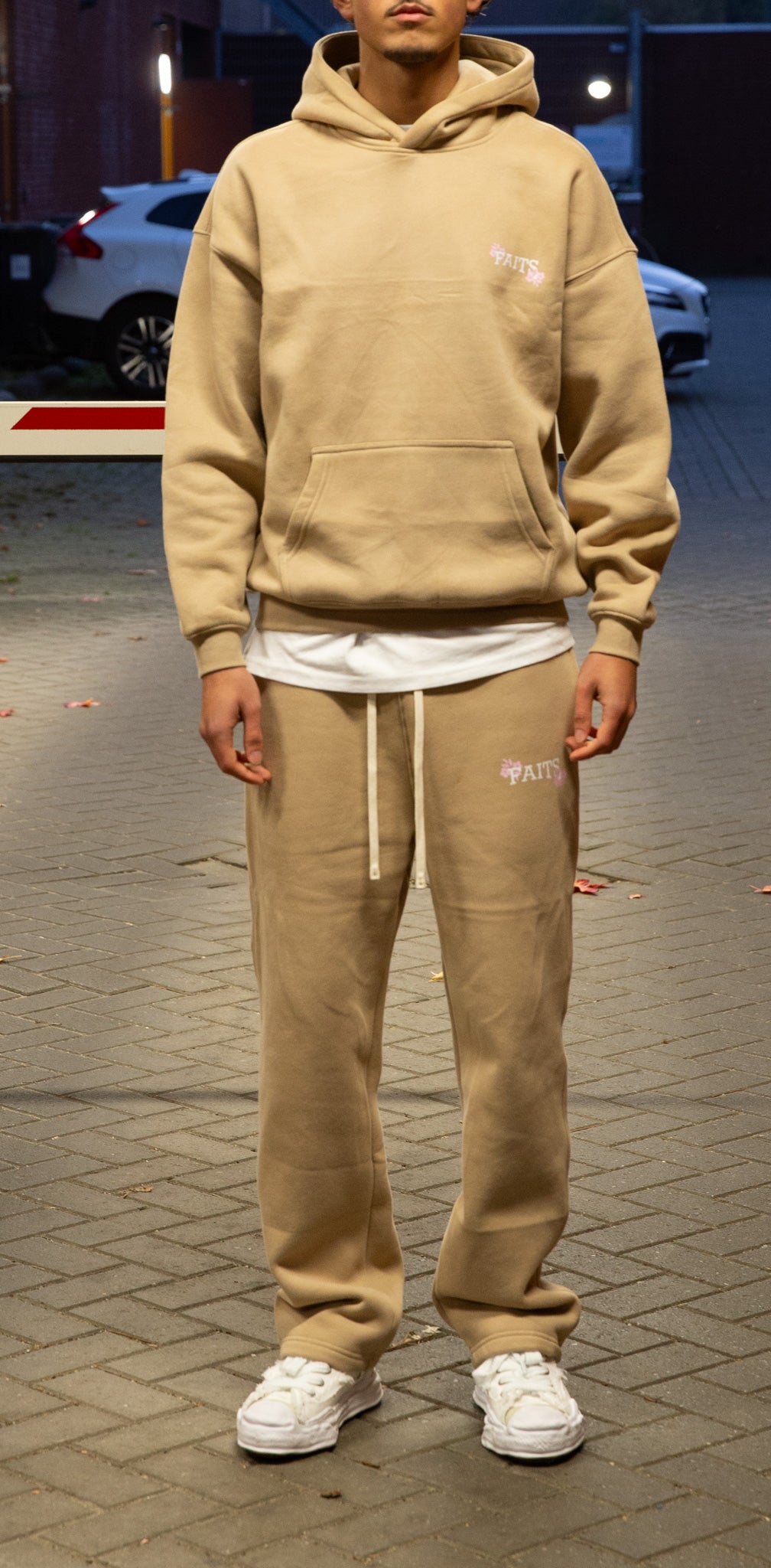 Logo Hoodie Beige