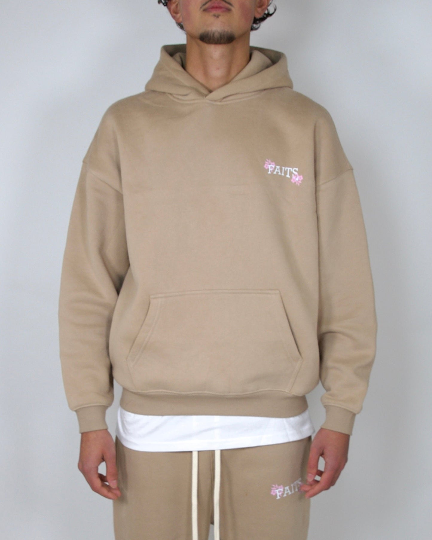 Logo Hoodie Beige