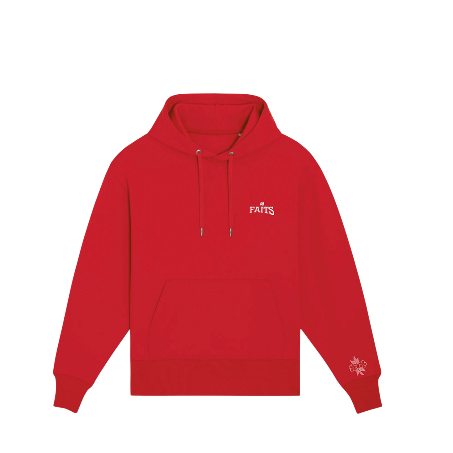 Flower Hoodie Red