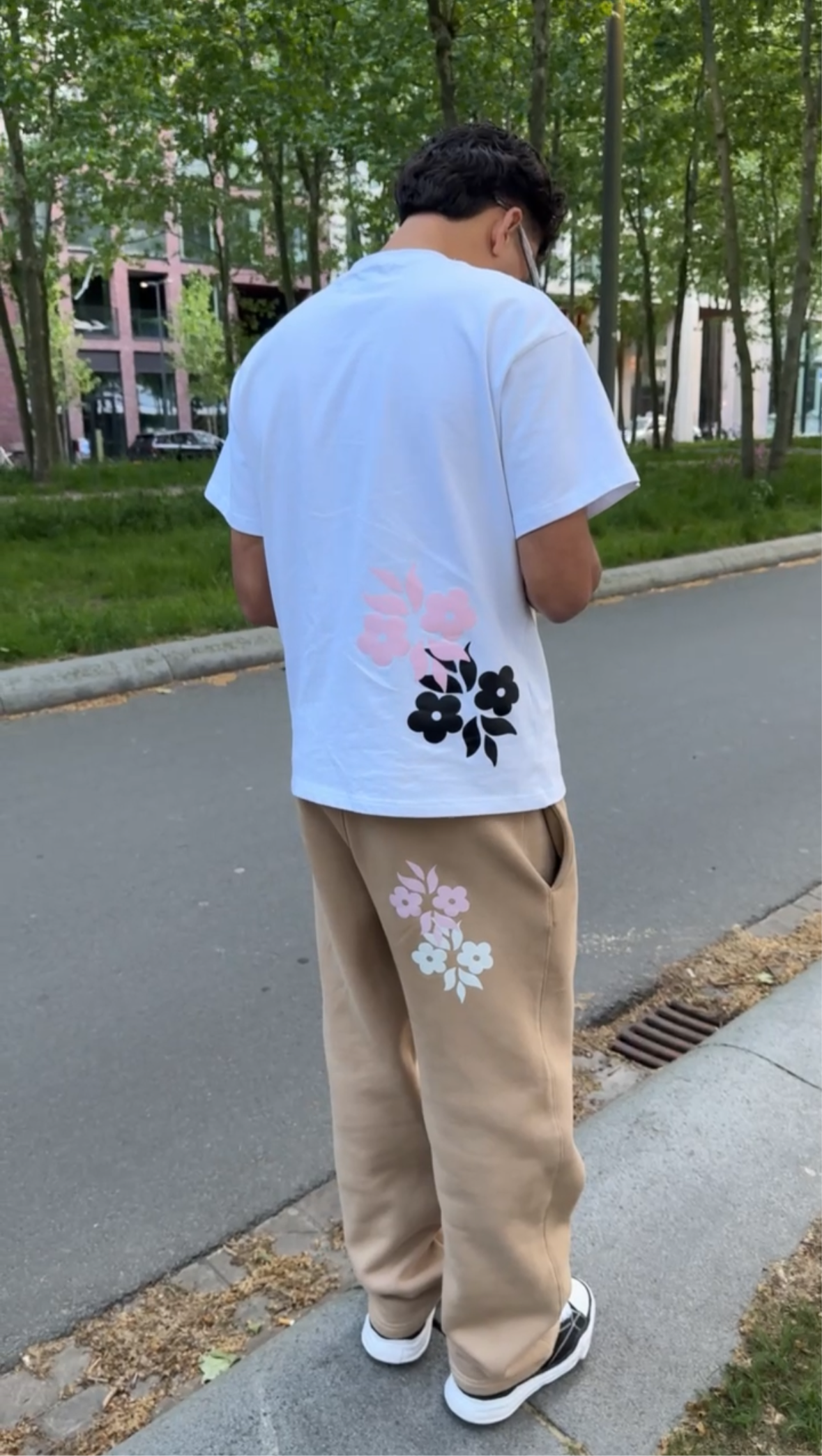 Logo Trousers Beige
