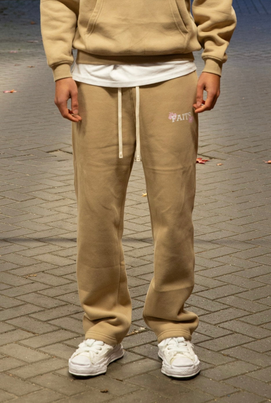 Logo Trousers Beige