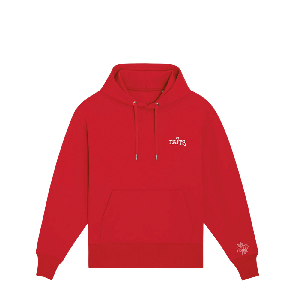 Flower Hoodie Red