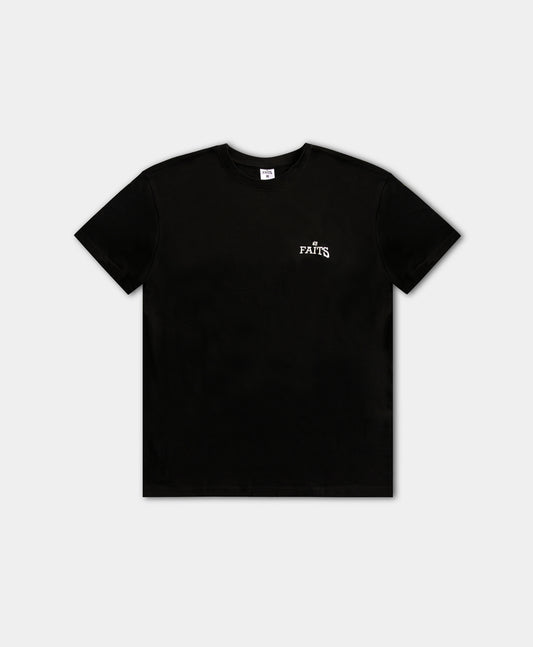 Faits Flower Black T-Shirt