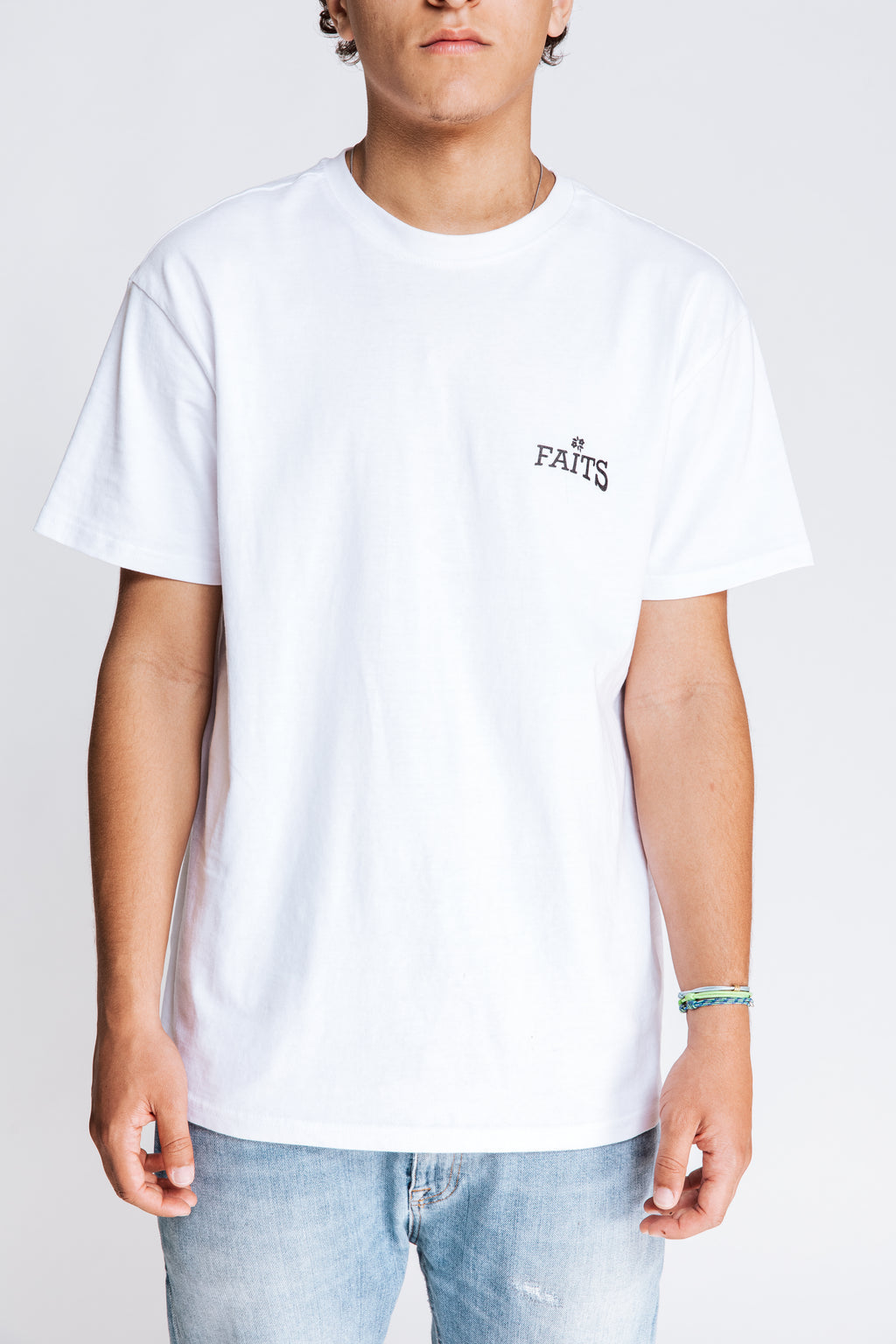 Faits Bloemen T-shirt Wit