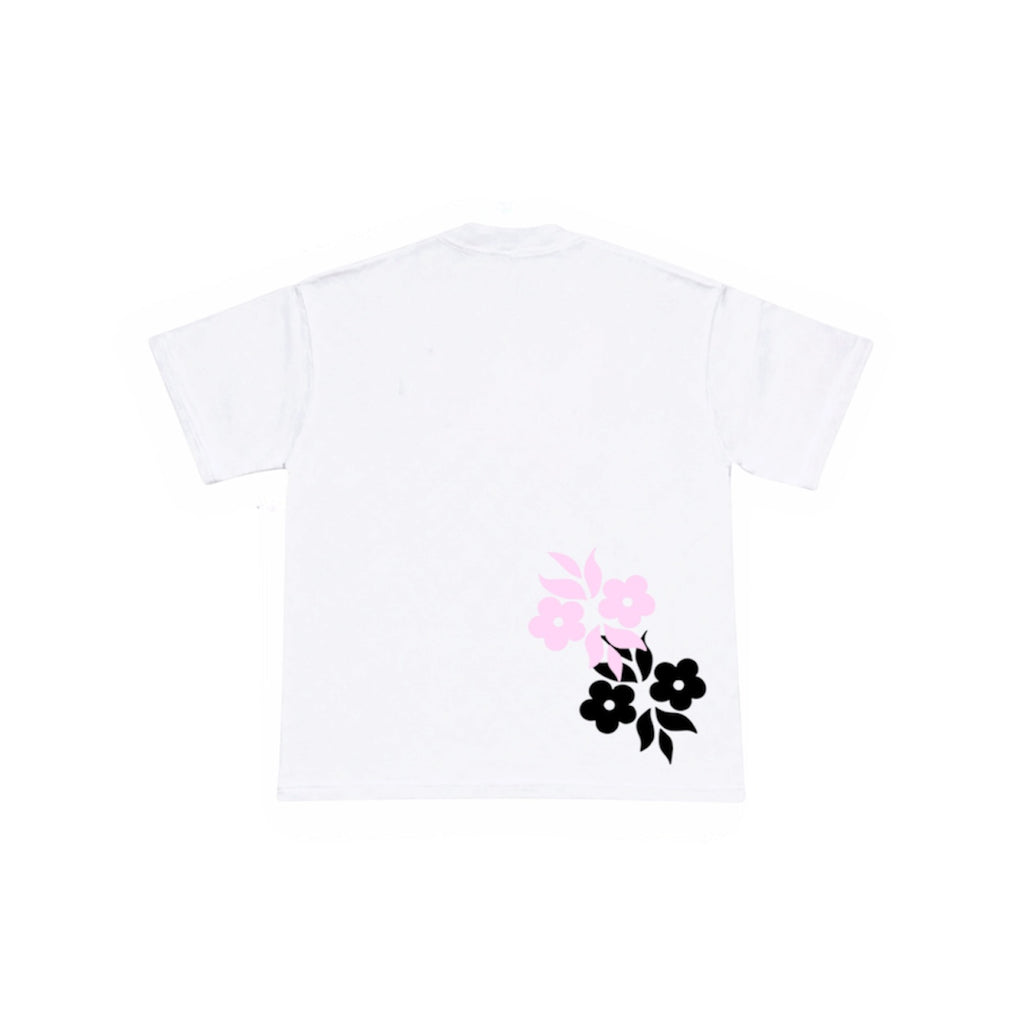 T-shirt met dubbele bloem