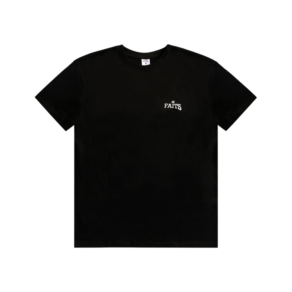 Faits Flower Black T-Shirt