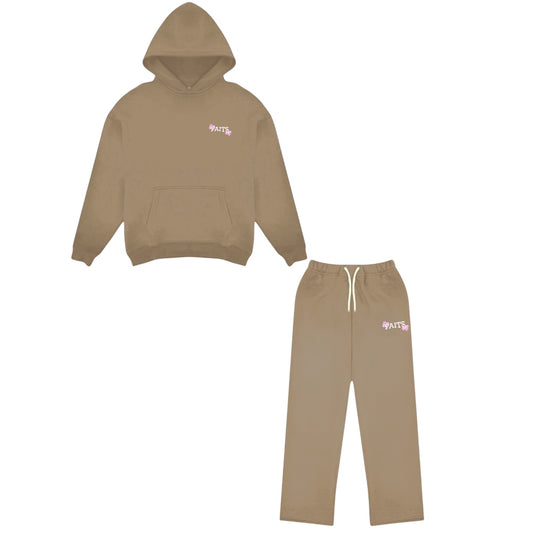Logo Tracksuit Beige