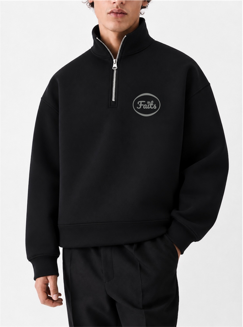 Faits logo quarter zip