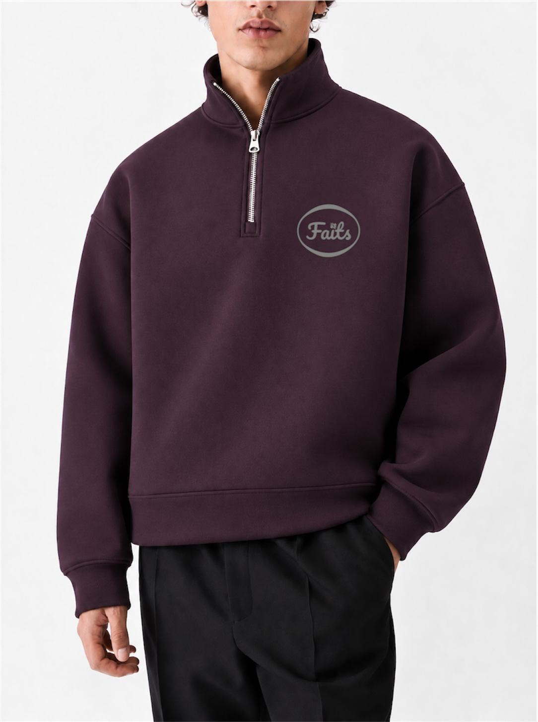 Faits logo quarter Zip
